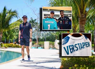 Meer nog dan sporter is Max Verstappen in het glamoureuze Miami een wereldster