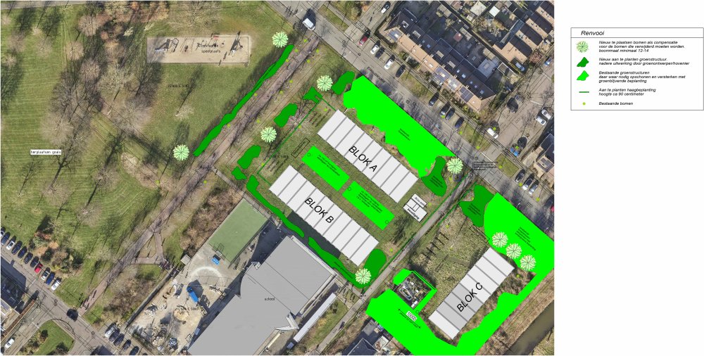 Schetsontwerp indeling tijdelijke woonunits voor Oekraïners gepresenteerd