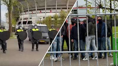 Fans FC Twente dienen klacht in bij politie Amsterdam: ‘Dit heb ik nog nooit gezien bij een voetbalwedstrijd’