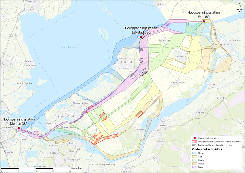 TenneT houdt inloopbijeenkomst over onderzoek naar hoogspanningsverbinding