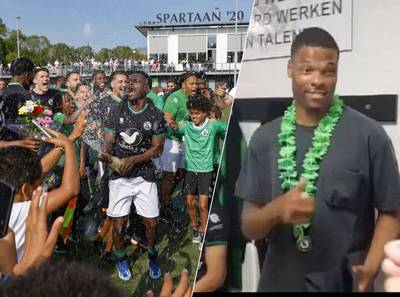 Denzel Dumfries speciale gast op kampioensfeestje Rotterdamse talentenfabriek Spartaan’20