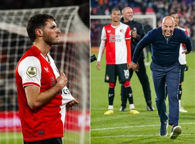 Feyenoord-fans klappen handen stuk voor Arne Slot bij ruime zege op PEC Zwolle: ‘Dit was heel bijzonder’