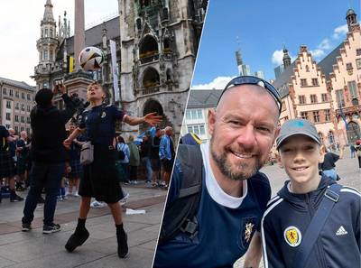 Jonge fan behoort tot Schots legioen van 150.000 fans in München: ‘Wij gaan dit EK op een educatieve reis’