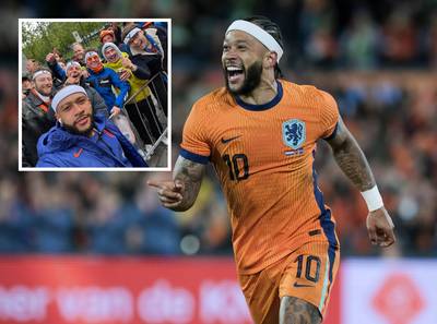 Memphis Depay snapt weinig van discussie over zweetband: ‘Who cares? Mijn vriendin vindt het mooi’