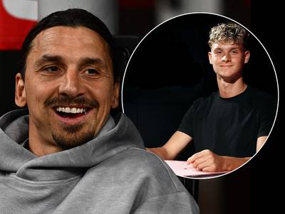 Zoon van Zlatan Ibrahimovic (17) treedt in voetsporen van zijn vader met contract bij AC Milan