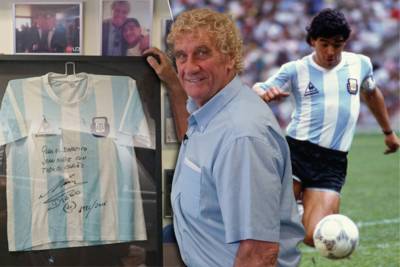 Jean-Marie Pfaff doet WK-shirt van Diego Maradona in de verkoop: ‘Altijd beter dan in een kluis laten liggen’