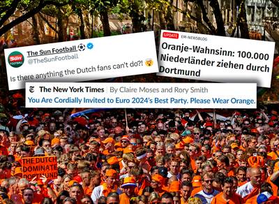 ‘Oranje-wahnsinn’ gaat de wereld over: ‘Is er iets dat de Nederlanders niet kunnen?’