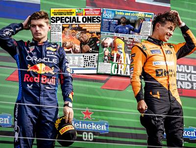 Internationale media zien ‘bitter Verstappen-faillissement’: ‘Oranjepubliek ging in stilte naar huis’