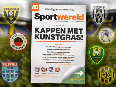 Eredivisie vandaag van start zónder kunstgrasveld: hoe het AD-pamflet uit 2017 het startsein gaf