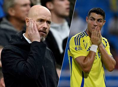 Erik ten Hag dient Cristiano Ronaldo van repliek na kritiek: ‘Hij zit in Saoedi-Arabië, ver weg van Manchester’