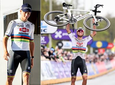 Mathieu van der Poel in de regenboogtrui: van de eerste tot de Tour en het naderende afscheid