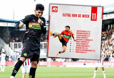 Ricardo Pepi blinkt uit in zeldzame basisplaats, PSV hofleverancier in Elftal van de Week