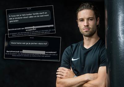 Deze profvoetballer krijgt te maken met bedreigingen en doet iets wat veel collega’s niet durven