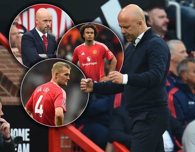 Arne Slot vernedert Erik ten Hag op Old Trafford: ‘Vooral manier waarop spreekt tot de verbeelding’