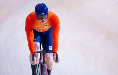 Harrie Lavreysen blijkt op keirin ook maar een mens: ‘Ik was aan het kloten joh’