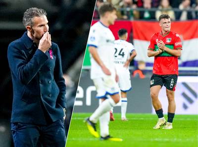 Zorgen voor Robin van Persie: Heerenveen zestiende na ruime nederlaag bij NEC