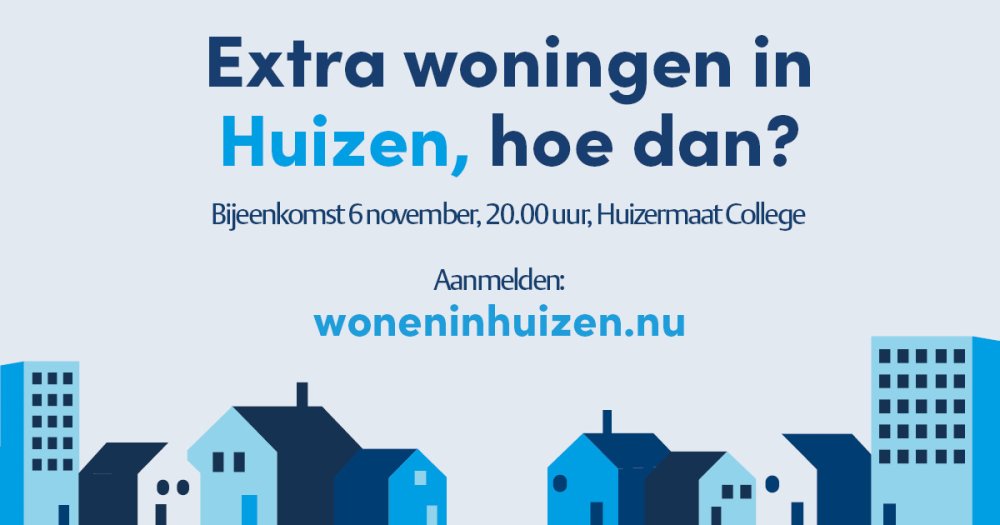 6 november: derde bijeenkomst woonconferentie Wonen in Huizen