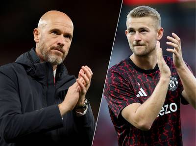 Matthijs de Ligt houdt wrang gevoel over aan ontslag Erik ten Hag bij Manchester United: ‘Doel was om samen met hem successen te boeken’