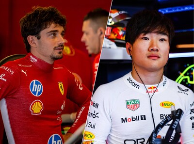 Charles Leclerc namens Ferrari de snelste in test, Yuki Tsunoda maakt meters in RB20 bij afwezigheid Max Verstappen